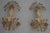 1990s Pair of Italian Gold Wheat Sheaf Candelabra Wall Sconces For Sale - Image 11 of 12