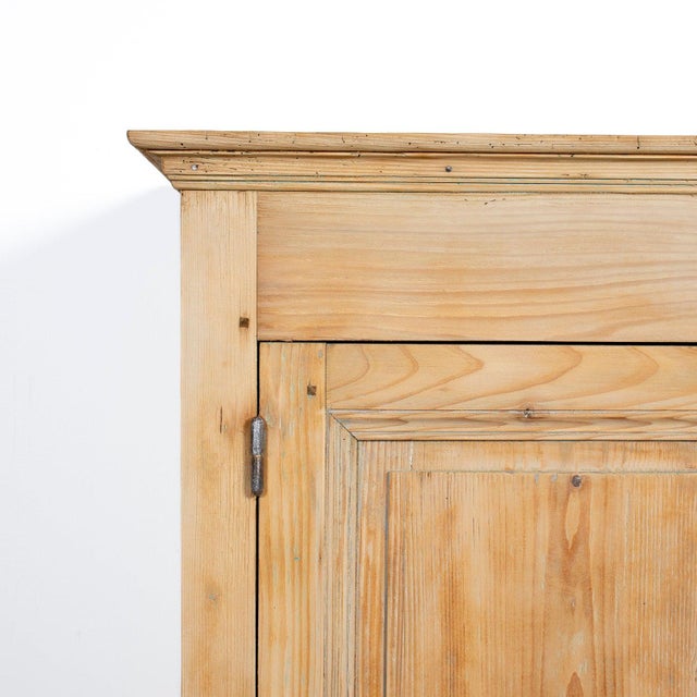 Wood Mid-19th Century Antique French Louis Philippe Period Bleached Pine Armoire For Sale - Image 7 of 13