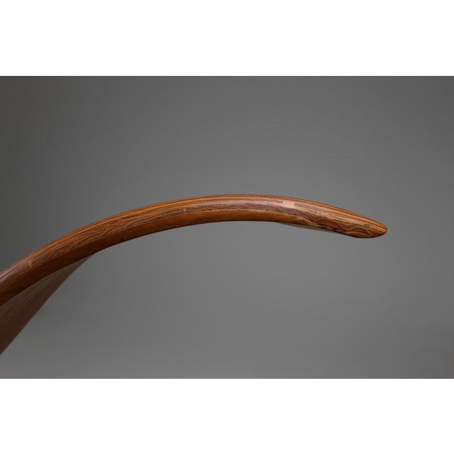 Black Mid-Century Stack-Laminated Lounge Chair by Tiller Lesser, Germany, 1990s For Sale - Image 8 of 12