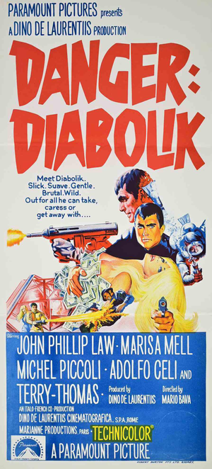Danger: Diabolik Offset Poster, 1970s