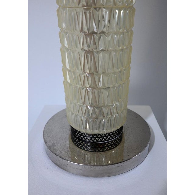 Glass Large Table Lamp in Glass For Sale - Image 7 of 9