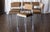 1950s Set of Six Mid Century Square Tube Chrome Dining Chairs For Sale - Image 10 of 14
