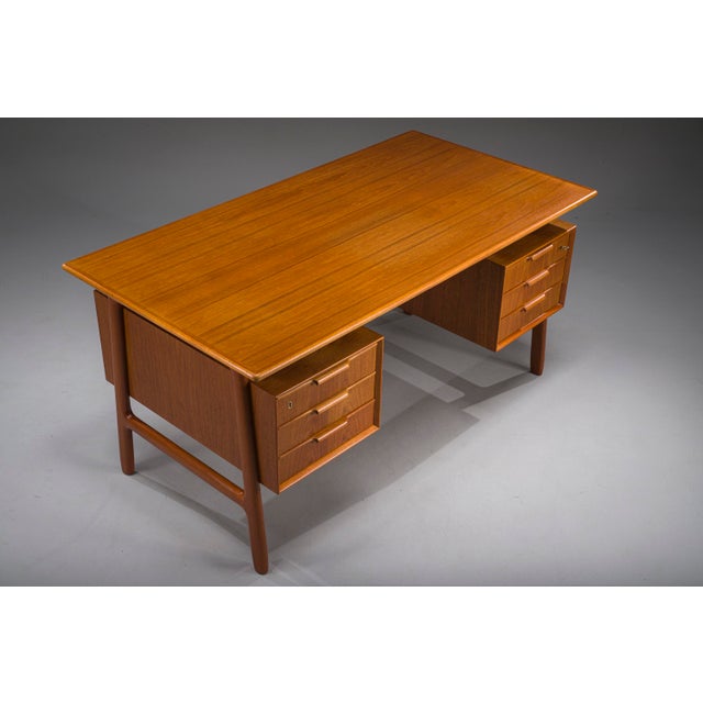 Teak Model 75 Desk from Omann Jun Møbelfabrik, 1960s For Sale - Image 13 of 18