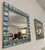 Handmade Aqua-Blue Murano Glass Cube Mirrors with Brass Frame, 2000s, Set of 2 For Sale - Image 4 of 11