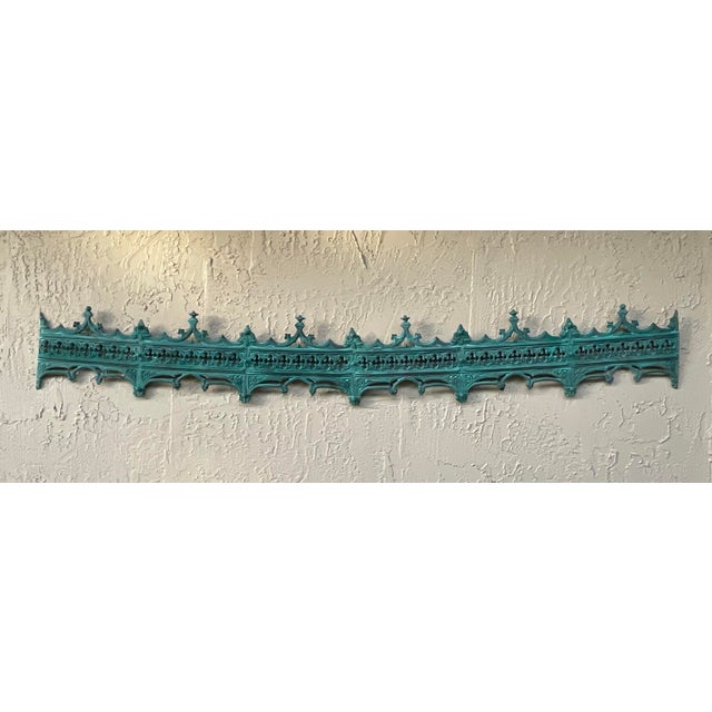 Funky Exquisite Antique Bronze Architectural Wall Hanging For Sale - Image 4 of 18