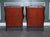 Animal Skin Hand-Dyed Burgundy Brown Leather Wingback Chairs, Set of 2 For Sale - Image 7 of 8