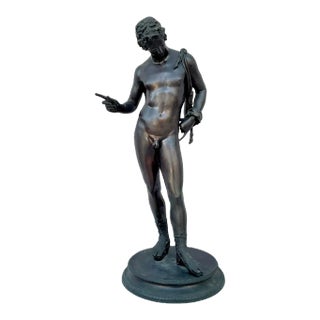Grand Tour Bronze Sculpture of Narcissus Italian 19th Century For Sale