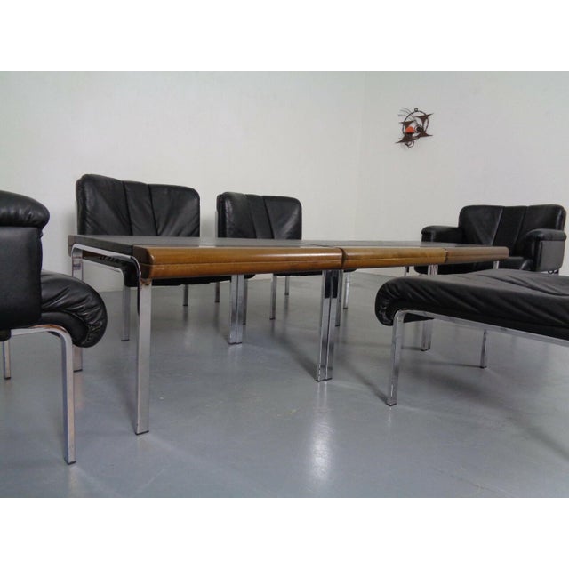 1200 Eurochairs & Tables by Hans Eichenberger for Girsberger, Switzerland, 1970s, Set of 8 For Sale - Image 9 of 13