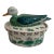 Vintage Hand Painted Chinoiserie Duck Tureen or Covered Dish For Sale