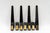 Mid-Century Modern Black and Brass Wall Hooks, Vienna, Austria, 1960s, Set of 7 For Sale - Image 3 of 10