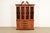 A gorgeous Georgian or Chippendale style lighted breakfront bookcase or dining cabinet By Councill Craftsmen USA, Circa...