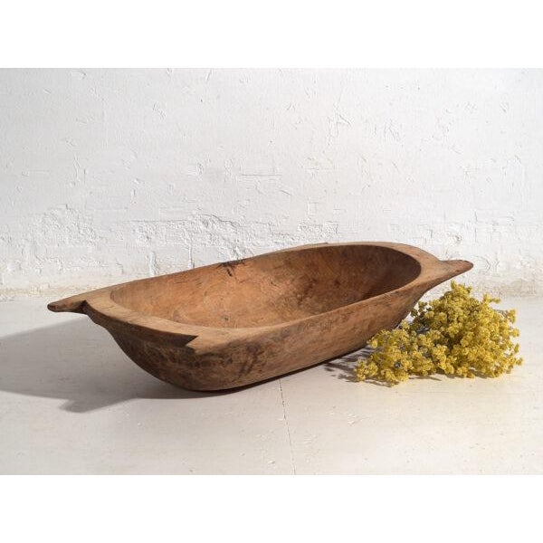 Antique Primitive Wooden Bowl For Sale - Image 11 of 11