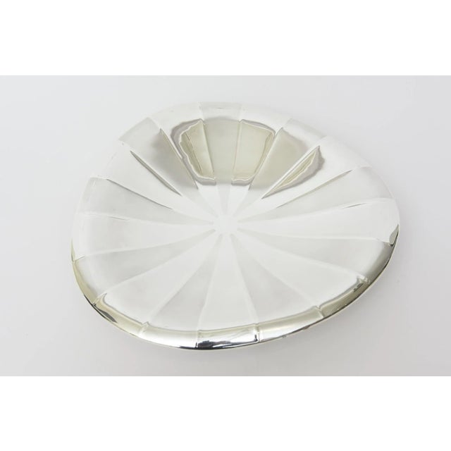 Mid-Century Modern Vintage Silver-Plate Footed Bowl Mid Century Modern For Sale - Image 3 of 11