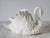 Ceramic Vintage White Porcelain Swan Planter For Sale - Image 7 of 11