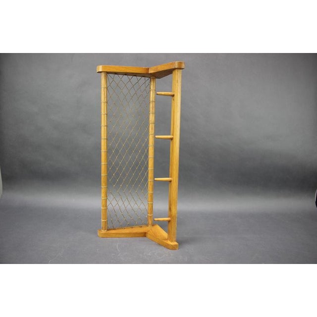 Mid-Century Wall Mounted Coat Rack and Shelf, Czechoslovakia, 1950s For Sale - Image 12 of 13