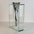 Twisted Tornado Flower Vase in Aluminum and Glass from Lisa Mori, Italy, 1980s For Sale - Image 9 of 12