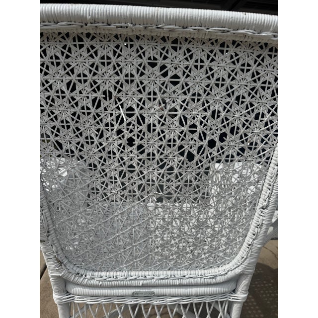 1920s 1920s Heywood Wakefield Wicker Chair For Sale - Image 5 of 7