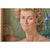 Late 20th Century French Vintage Portrait Painting of a Lady with Iris Signed Guy Combrisson For Sale - Image 5 of 8