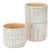 Blush Patterned Stacking Pot (Set of 3) For Sale