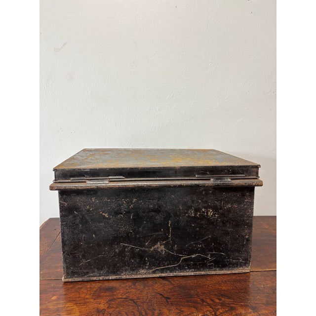 English Antique English Deed Box For Sale - Image 3 of 8