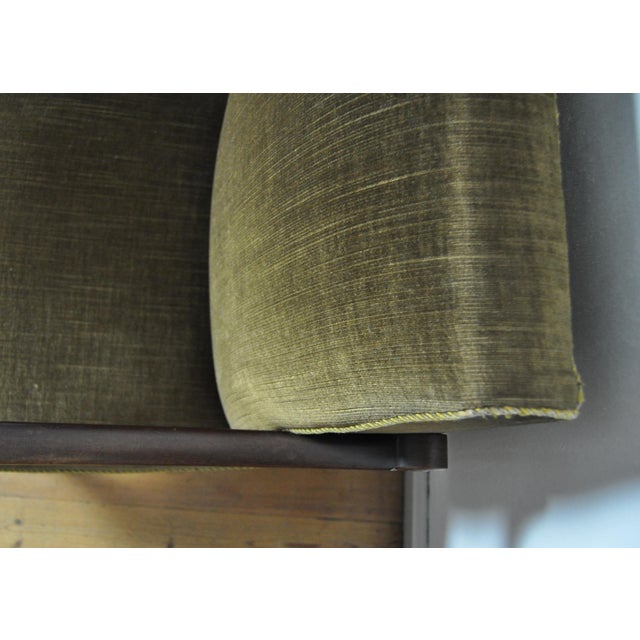 Danish Art Deco Green Velvet Lounge Chair, 1930s For Sale - Image 14 of 17