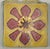 Reclaimed 1920's Early-California tile. 3" x 3" red and yellow rosette deco tile. Reclaimed from one of Coronado Island's...