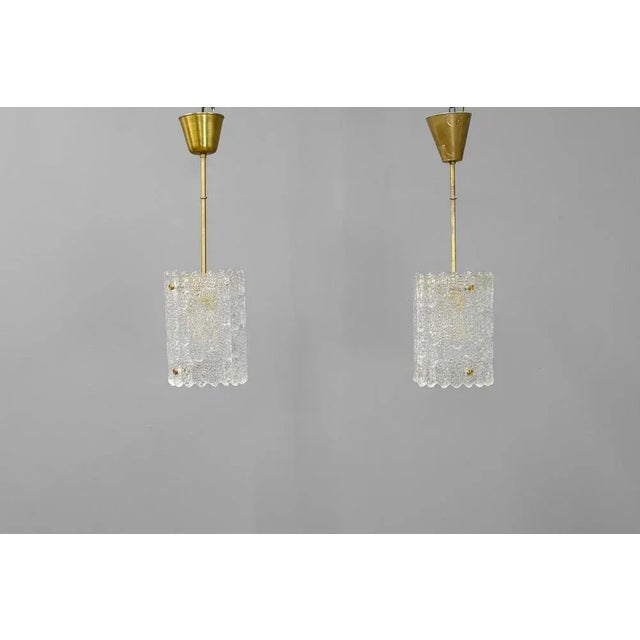 Pendant Lights attributed to Carl Fagerlund for Orrefors, 1960, Set of 2 For Sale - Image 6 of 6