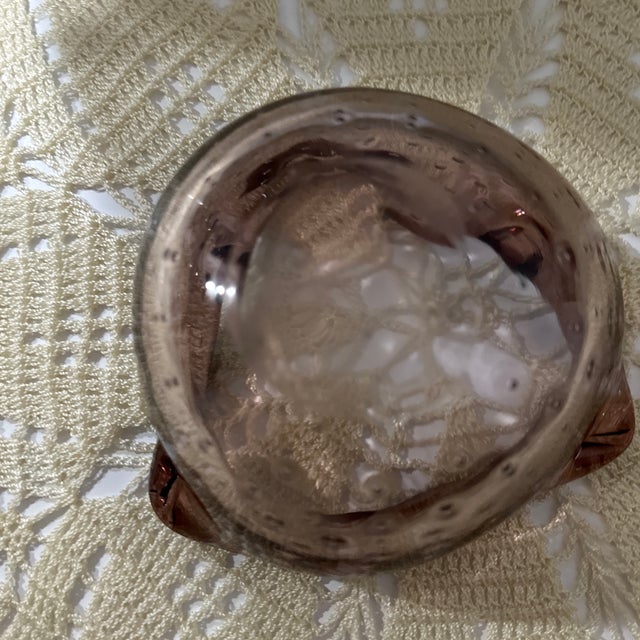 Marani Murano Mid-Century Hand Blown Ashtray For Sale - Image 6 of 8