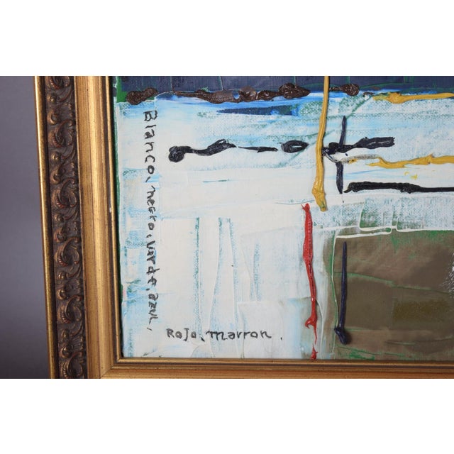 M. Miota, Cromatismo, Early 21st Century, Oil Painting on Canvas, Framed For Sale - Image 6 of 10