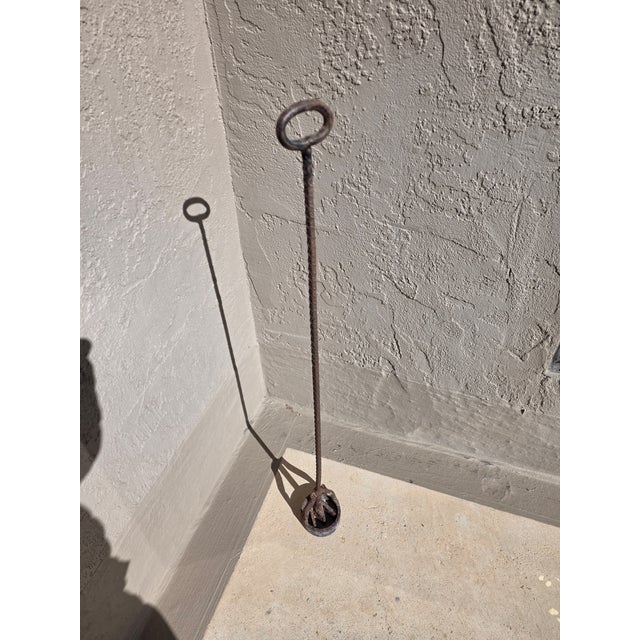Metal Vintage Branding Iron W or M For Sale - Image 7 of 8
