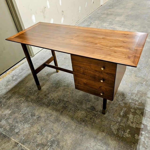 Mid-Century Modern 1970s Founders Style Writing Desk For Sale - Image 3 of 11