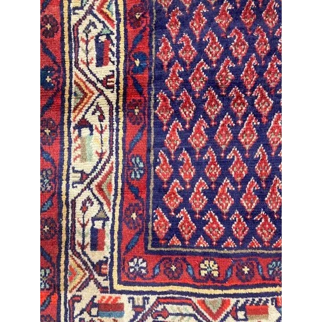 1970s Vintage Persian Mahal Gallery Rug For Sale - Image 9 of 12