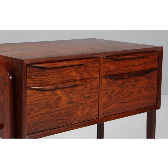 Sewing Table in Rosewood by Erling Torvits, 1960s For Sale - Image 4 of 8