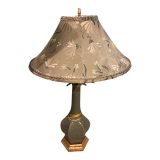 2000s /Raymond Waites for Tyndale/Boho Chic: /Green Ceramic Lamp- 1 Available For Sale