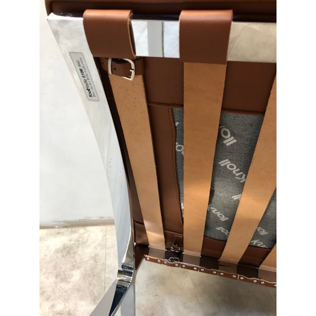 Barcelona Chair by Mies van der Rohe for Knoll, 2010, in Flawless conditions. Designed 1920 to 1949 This piece has an...