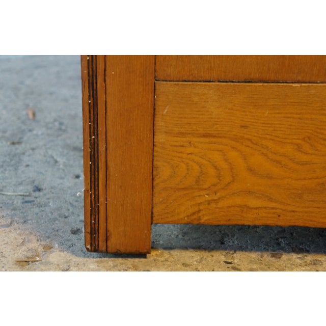 Antique Victorian Eastlake Oak & Ash Four Drawer Spoon Carved Dresser Chest 38" For Sale - Image 18 of 18