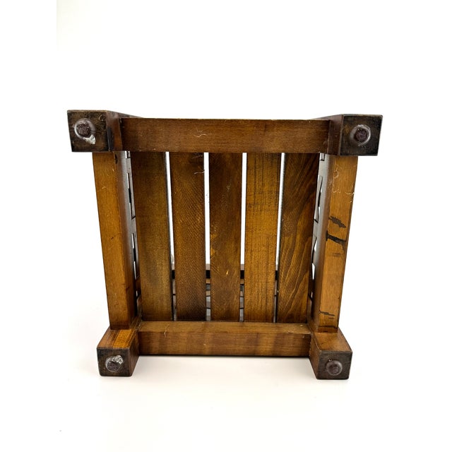 Vintage Mid Century Mission Style Planter Chairish