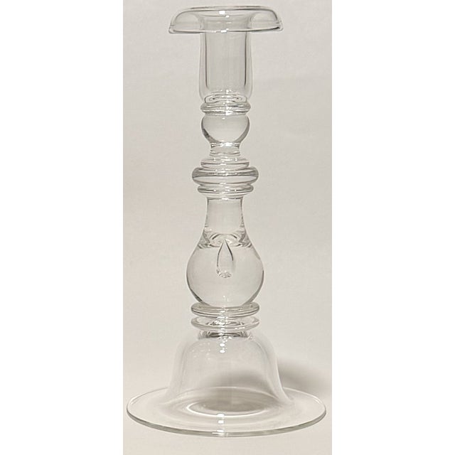 Steuben Teardrop Candlesticks - Pair For Sale In Greenville, SC - Image 6 of 15