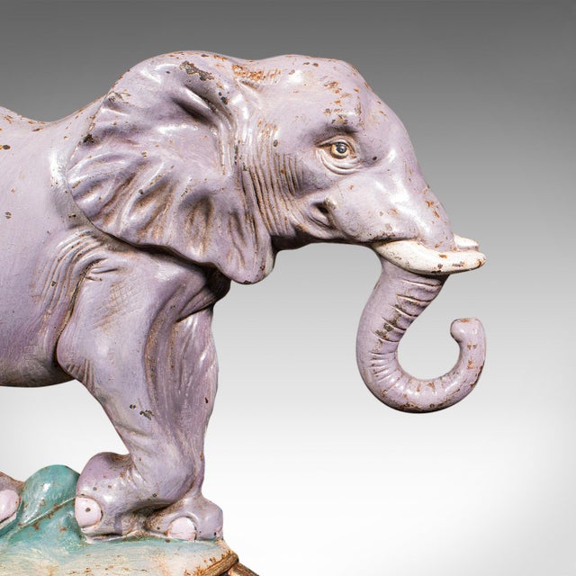 Metal Antique Elephant Doorstop, English, Great Exhibition, Door Keeper, Victorian For Sale - Image 7 of 9