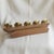Contemporary Vintage Scandinavian Modernist Art Deco Candlestick in Teak Wood and Brass, 1960s For Sale - Image 3 of 6
