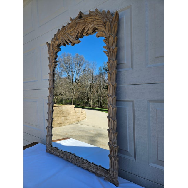 Traditional Palm and Berry Serge Roche Style Wall Mirror For Sale - Image 3 of 15