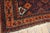 Textile 1890s Red Wine Geometric Antique Pair of Persian Baluch Carpets 2'7" X 2'7" Knotted Wool Rugs For Sale - Image 7 of 10