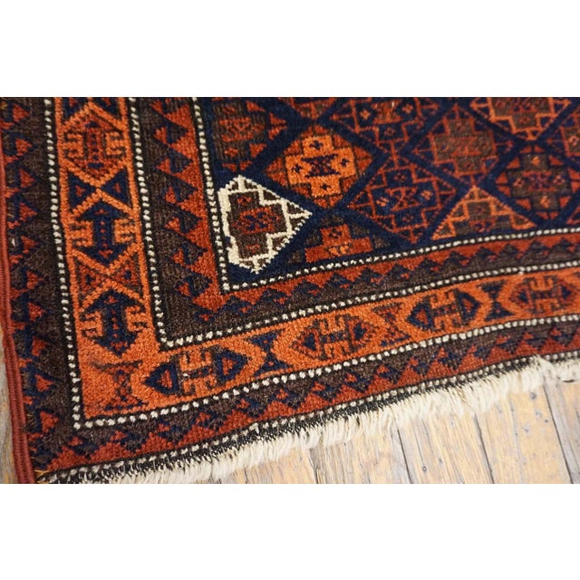 Textile 19th Century Pair of Persian Baluch Carpets For Sale - Image 7 of 10
