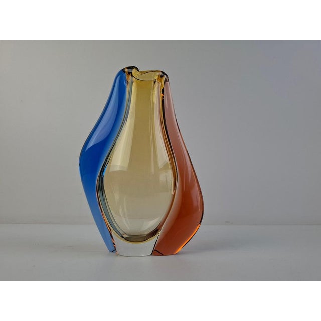 Mid-Century Modern Czech Art Glass Vase attributed to Hana Machovska Mstisov, 1960s For Sale - Image 18 of 18