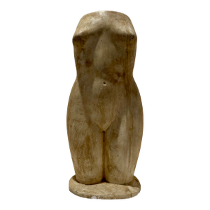 1960s Larry Mohr Female Torso Sculpture in Painted Plaster