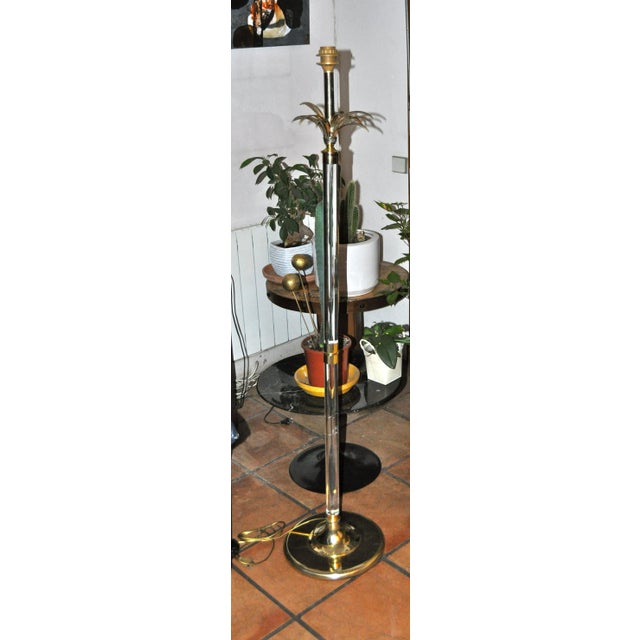 This floor lamp was manufactured from Acrylic Glass and brass. It has been rewired. European Plug (up to 250V).The wiring...