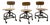 Vintage Toledo Furniture Co. Adjustable Drafting Chairs For Sale