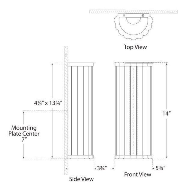 2020s Chapman & Myers for Visual Comfort Signature Kean 14" Sconce in Antique-Burnished Brass with Clear Glass Rods For Sale - Image 5 of 5