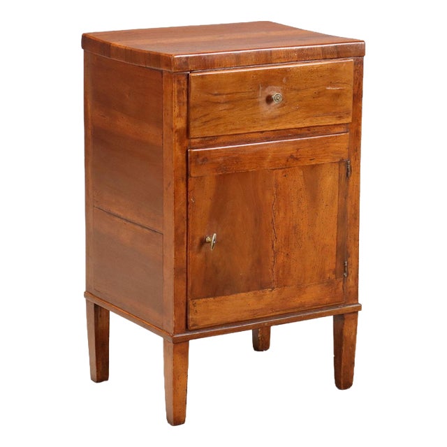 Directoire Walnut Bedside Table For Sale