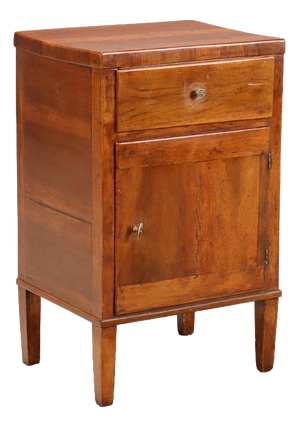 Directoire Walnut Bedside Table